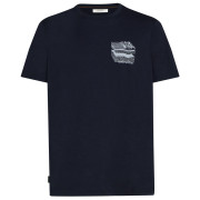 Herren-T-Shirt Icebreaker Men Merino 150 Tech Lite SS Tee Evolving Layers dunkelblau Midnight Navy