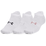 Socken-Set Under Armour Essential No Show 3pk weiß White / White / Retro Pink