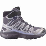 Kinderschuhe Salomon Xa Pro Winter Wp J Nine Iron-Gull-Cosmic Sky grau Nine Iron / Gull / Cosmic Sky