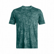 Herren-Funktionsshirt Under Armour Rush Energy Print SS blau/grün HydroTeal/HydroTeal