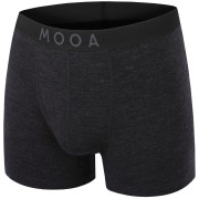 Herren-Boxershorts MOOA MerinoSilk 4in schwarz black melange