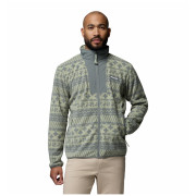 Herren-Sweatshirt Columbia Sequoia Grove™ Ii Fz Printed Fleece grau Safari Wizard Island Tonal