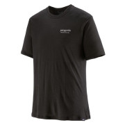 Herren-T-Shirt Patagonia M's Cap Cool Merino Blend Graphic Shirt schwarz Heritage Header: Black