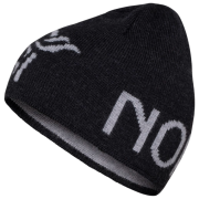 Mütze Norrona 29 mid merinoUll logo Beanie schwarz Caviar Melange