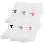 Damensocken Under Armour Women's Essential NS weiß White/White/Cerise