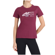 Damen-T-Shirt 4F Tshirt F3496 rosa Dark Pink