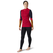 Damen-Funktionsshirt Smartwool W Intraknit Merino 200 Colorblock 1/4 Zip