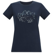 Damen-T-Shirt Regatta Womens Fingal Stretch dunkelblau Navy