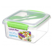 Snack-Box Sistema Lunch Plus To Go 1,2L hellgrün