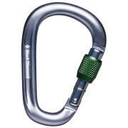Karabiner Black Diamond Pearlock Screwgate grau gray