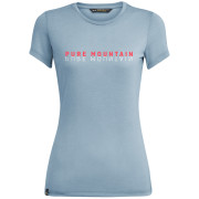 Damen-T-Shirt Salewa PURE M. DRI-REL W S/S TEE grau/blau BlueFogMelange