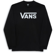 Herren-T-Shirt Vans Classic Vans LS schwarz/weiß Black/White