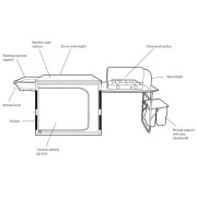 Campingküche Outwell Padres Kitchen Bamboo Side
