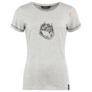Damen-Funktionsshirt Chillaz Saile Carabiner Forest hellgrau Grey Melange
