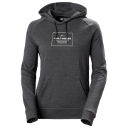 Damen-Sweatshirt Helly Hansen W F2F Organic Cotton Hoodie grau Ebony Melange