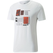 Herren-T-Shirt Puma Graphic Tee weiß white