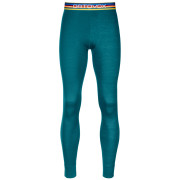 Herreunterhose Ortovox 185 Rock'N'Wool Long Pants grün PacificGreen