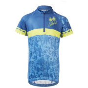 Kinder-Radtrikot Silvini Scrivia 2023 blau/grün blue-lime
