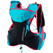 Trailrunningrucksack Dynafit Alpine 9 rosa/türkis/schwarz Silvretta/FluoPink