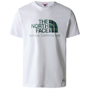 Herren-T-Shirt The North Face Berkeley California Tee- In Scrap Mat weiß/grün TNFWHT/DPGRSGRNHRLRGPLAID