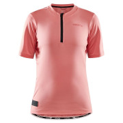 Damen-Radtrikot Craft Core Offroad Ss rosa Coral