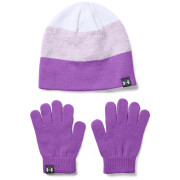 Kindermütze Under Armour G Beanie Glove Combo-PPL lila Purple