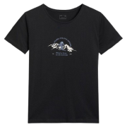 Damen-T-Shirt 4F Tshirt F2713 schwarz DEEP BLACK