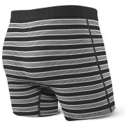 Boxershorts Saxx Ultra Boxer Brief Fly Black Crew Stripe
