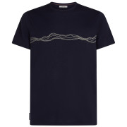 Herren T-Shirt Icebreaker Men Merino 150 Tech Lite SS Tee Mountain Pulse dunkelblau Midnight Navy