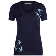 Damen-T-Shirt Icebreaker Women Tech Lite II SS ScpT dunkelblau midnight