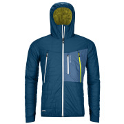 Herrenjacke Ortovox Swisswool Piz Boe Jacket M blau petrol blue