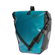 Wasserdichte Fahrradtasche Ortlieb Back-Roller Design blau petrol - black