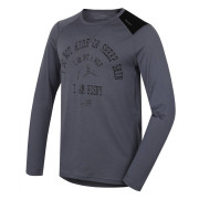 Herren-Funktionsshirt Husky Merino 100 dl. rukáv Wolf grau