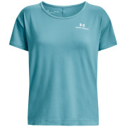 Damen-Funktionsshirt Under Armour Rush Energy SS hellblau Glacier Blue / / White