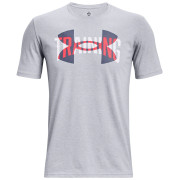 Herren-T-Shirt Under Armour Training Overlay SS grau Mod Gray Light Heather / / White