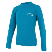 Kinder-Funktionsshirt Sensor Merino Df Logo blau