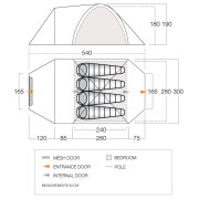 Wanderzelt Vango Mokala 450