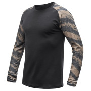 Herren-Funktionsshirt Sensor Merino Blend Impress schwarz/braun černá/brush
