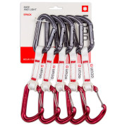 Express-Set Ocún Hawk Qd Combi Bio-Dyn-Ring 15 mm 10 cm 5-Pack rot/grau Red
