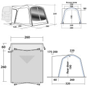 Vorzelt Outwell Milestone Dash Air