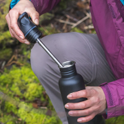 Sportkappe für Flasche Klean Kanteen Flip Seal Sport Cap w/Straw (for Classic Bottles)