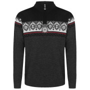 Herrenpullover Dale of Norway Moritz Masc Sweater schwarz Darkcharcoal Raspberry Black