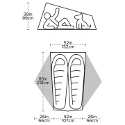 Ultraleichtes Zelt Big Agnes Tiger Wall UL2 Solution Dye