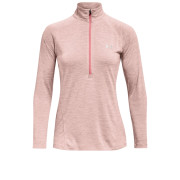 Damen-Funktionsshirt Under Armour Tech 1/2 Zip - Twist 2022 hellrosa PNK