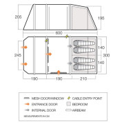 Familienzelt Vango Joro Air 450 Sentinel Eco Dura Package
