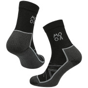 Socken MOOA Merino Adventure schwarz Black