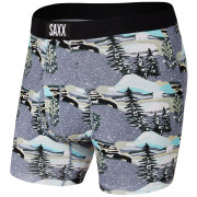 Boxershorts Saxx Ultra Boxer Brief Fly grau GrayTheHillsAreAlive