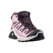 Kinderschuhe Salomon X Ultra Mid Gtx J Huckleberry-Dawn Pink-Concord Grape