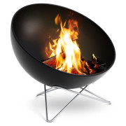 Feuerstelle Höfats Bowl 57 with star stand schwarz black