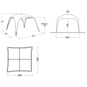 Vordach Outwell Wakefield Shelter M